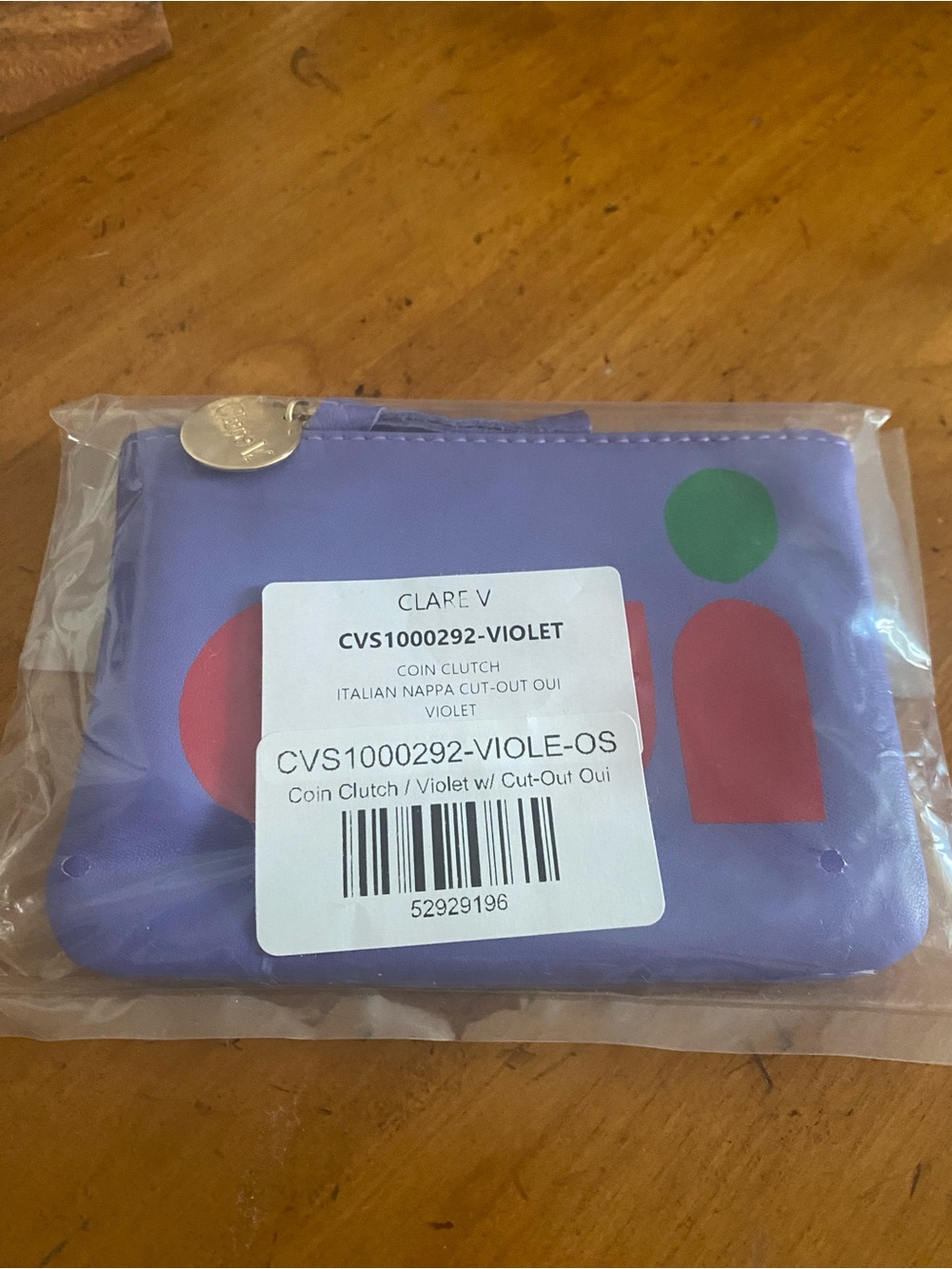 Clare V Violet Coin Clutch - Picture 2 of 3